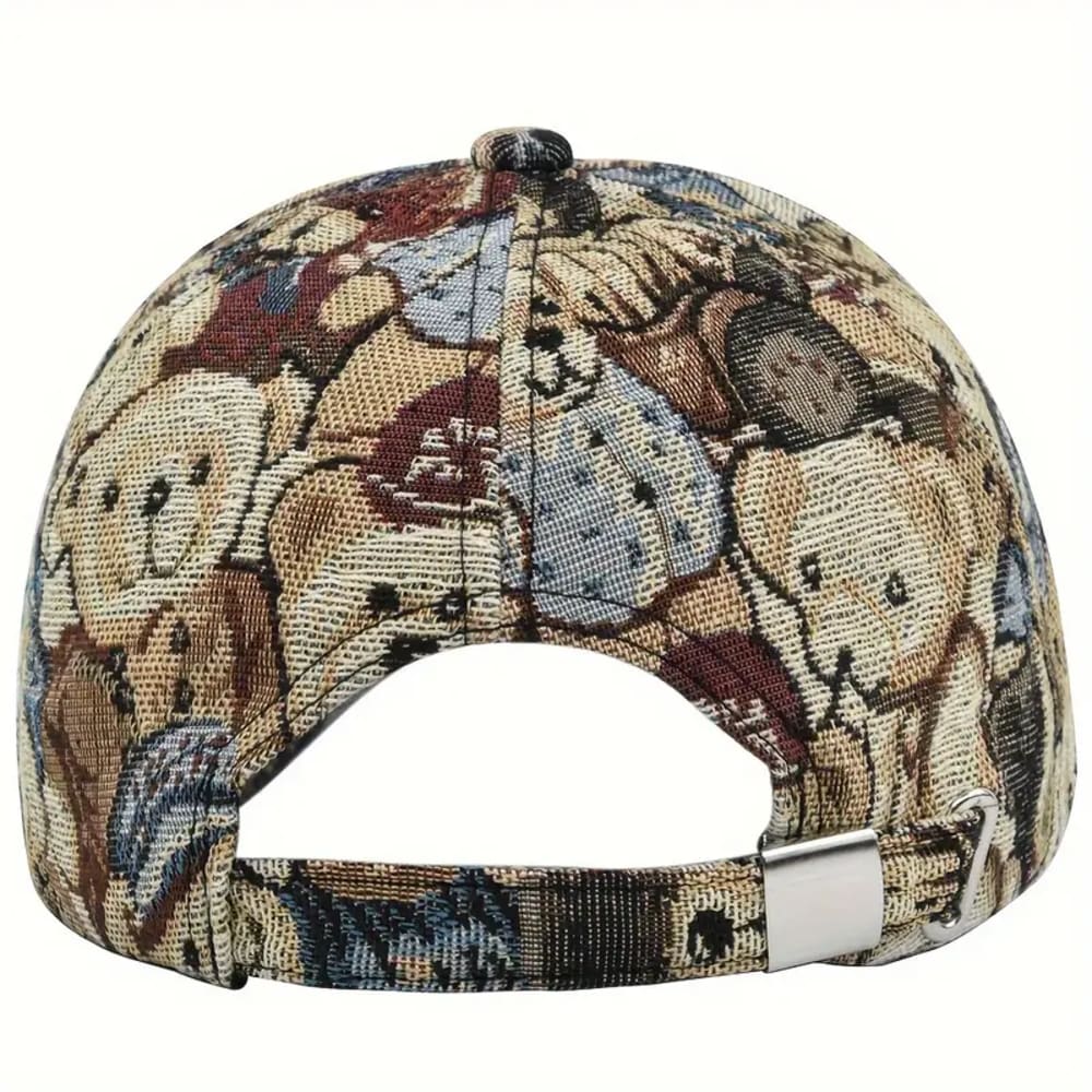 Men Retro Cartoon Bear Baseball Cap